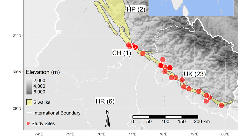 Plant ecology in Indian Siwalik range: a systematic map and its bibliometric analysis